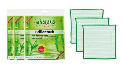 BAMBUS - Brillentuch (20 x 18 cm) 3er Set - Mape Shop